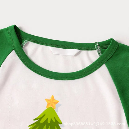 Green Christmas Pajamas for Family Matching Pajamas Outfits Xmas Holiday Sleepwear