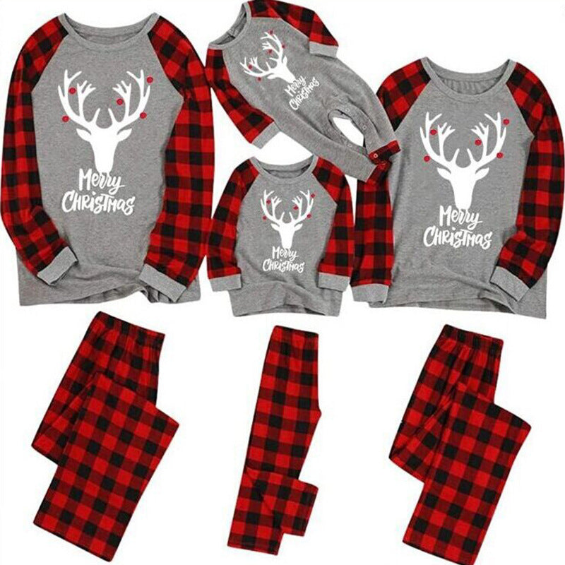 Matching Christmas Pajamas for Family, Merry Christmas Christmas Plaid Pajamas Sets for Couples, Adults, Children